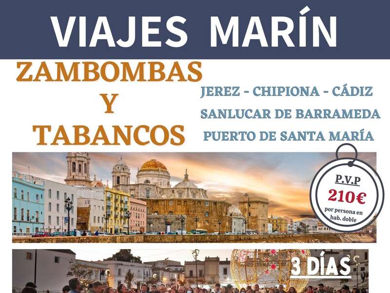 🎸 Zambombas y tabancos 🍻  📅 Del 29 de Noviembre al 1 de Diciembre